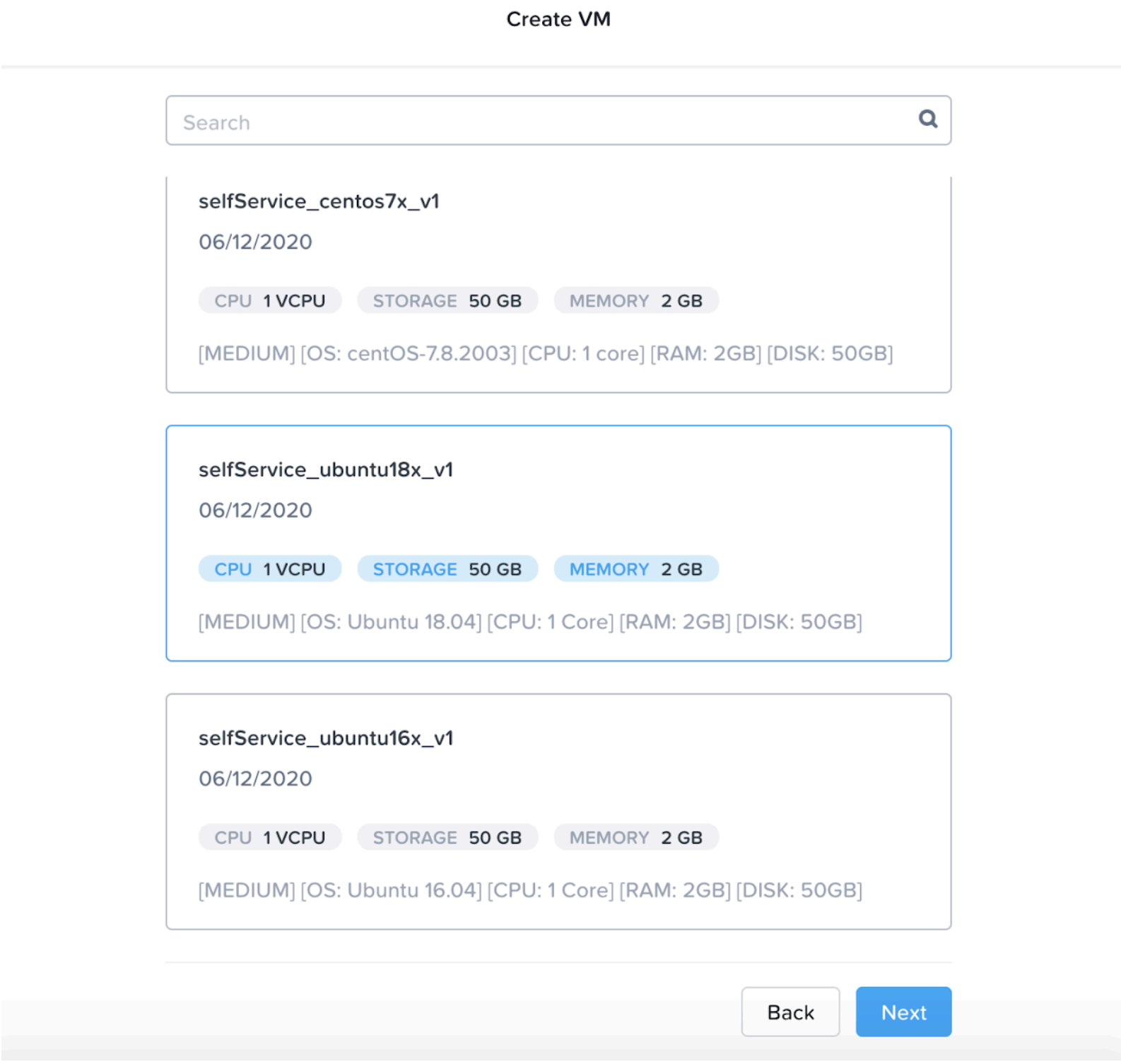 Memilih OS dari Katalog