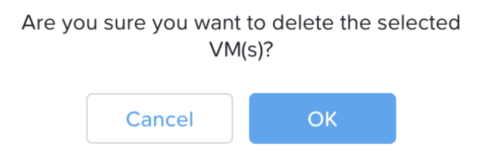 Konfirmasi penghapusan VM
