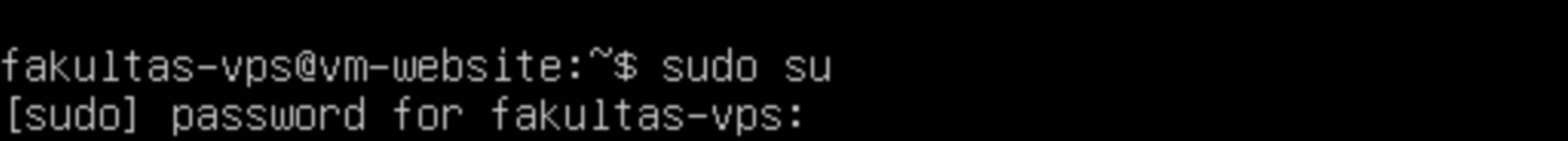 Perintah sudo su di terminal
